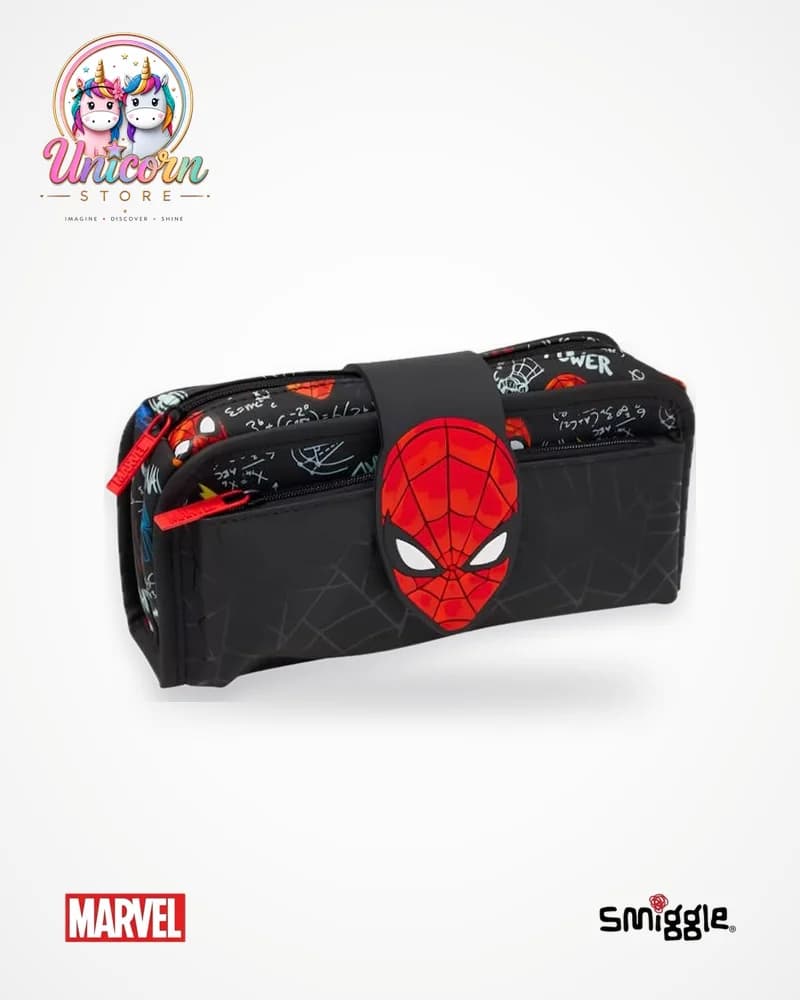 Black Marvel Spider-Man pencil case by Smiggle